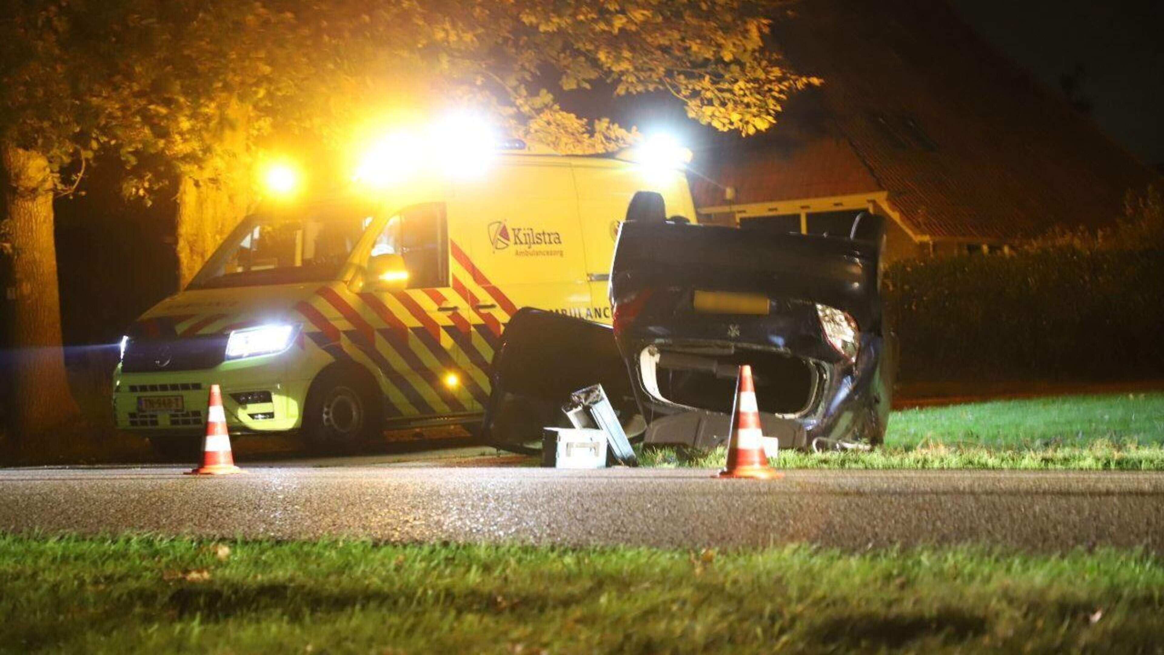 Bestuurder gewond bij ongeval op de Leidijk bij Waskemeer