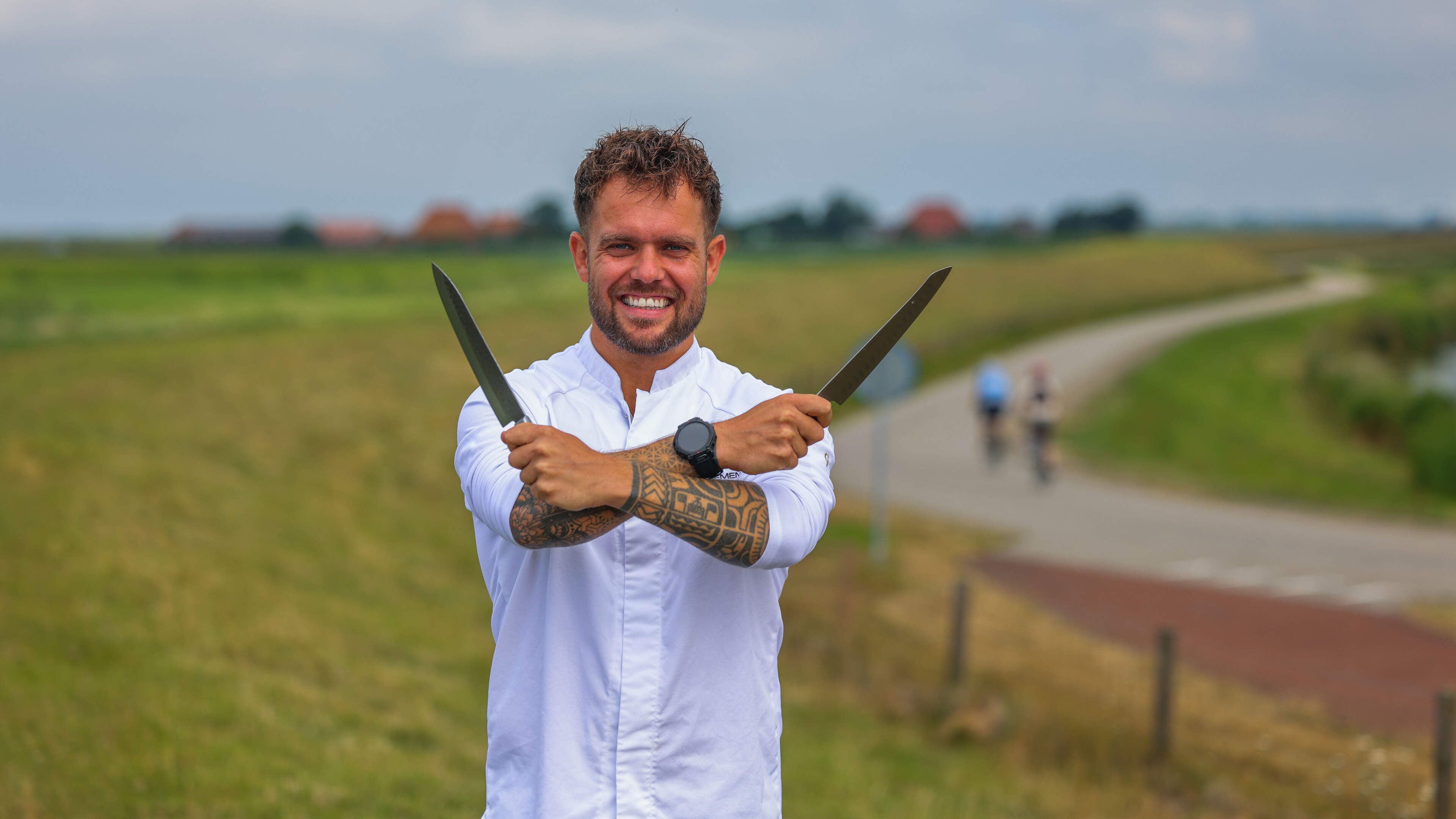 Chef Tiemen (32) uit Workum wordt naar eigen zeggen de nieuwe Jamie Oliver van Nederland. ’Ik bin bl