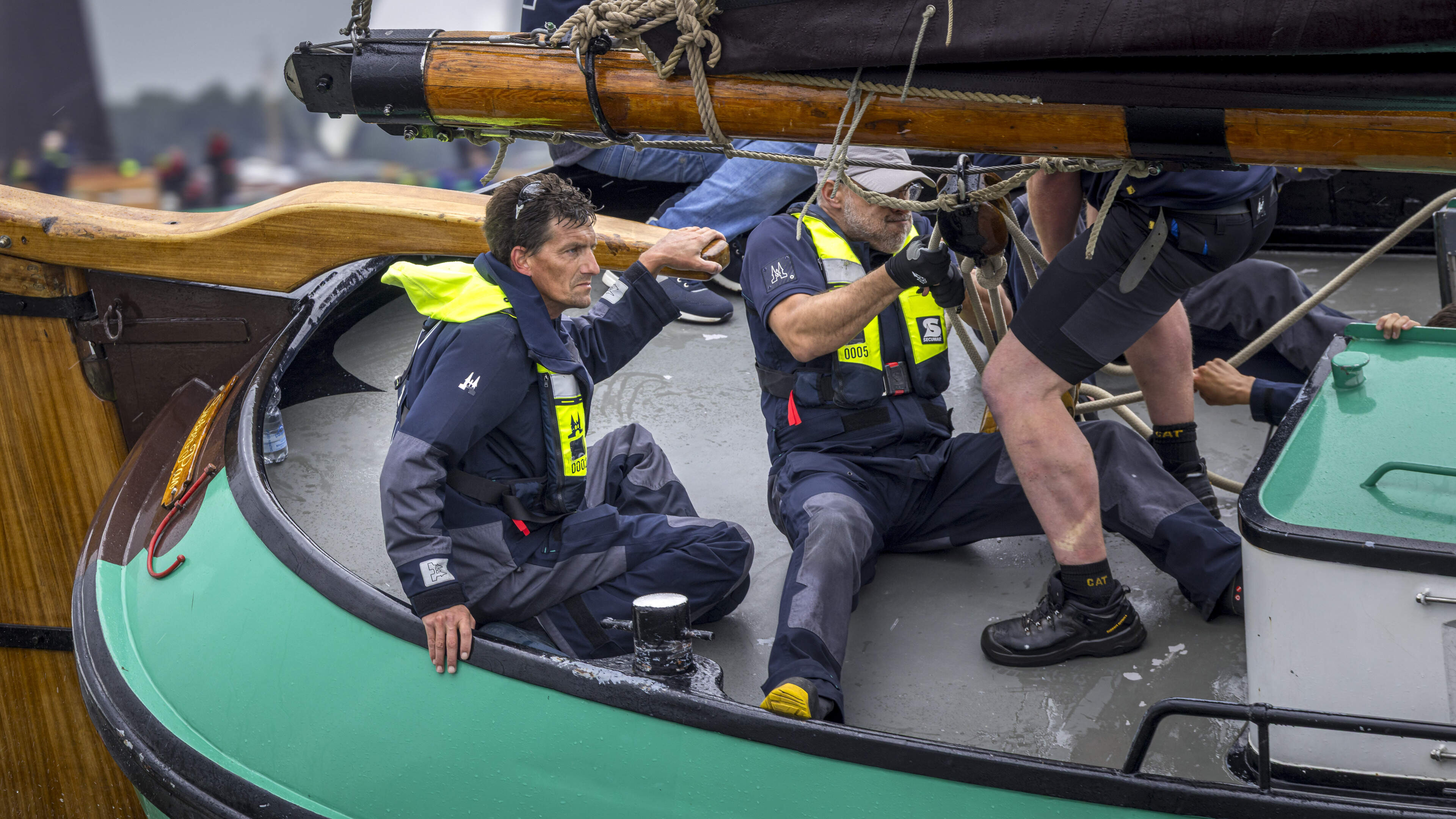 Schipper Jappie Visser raakte vorig jaar gewond bij skûtsjeongeluk bij Terherne. ’En no earste’