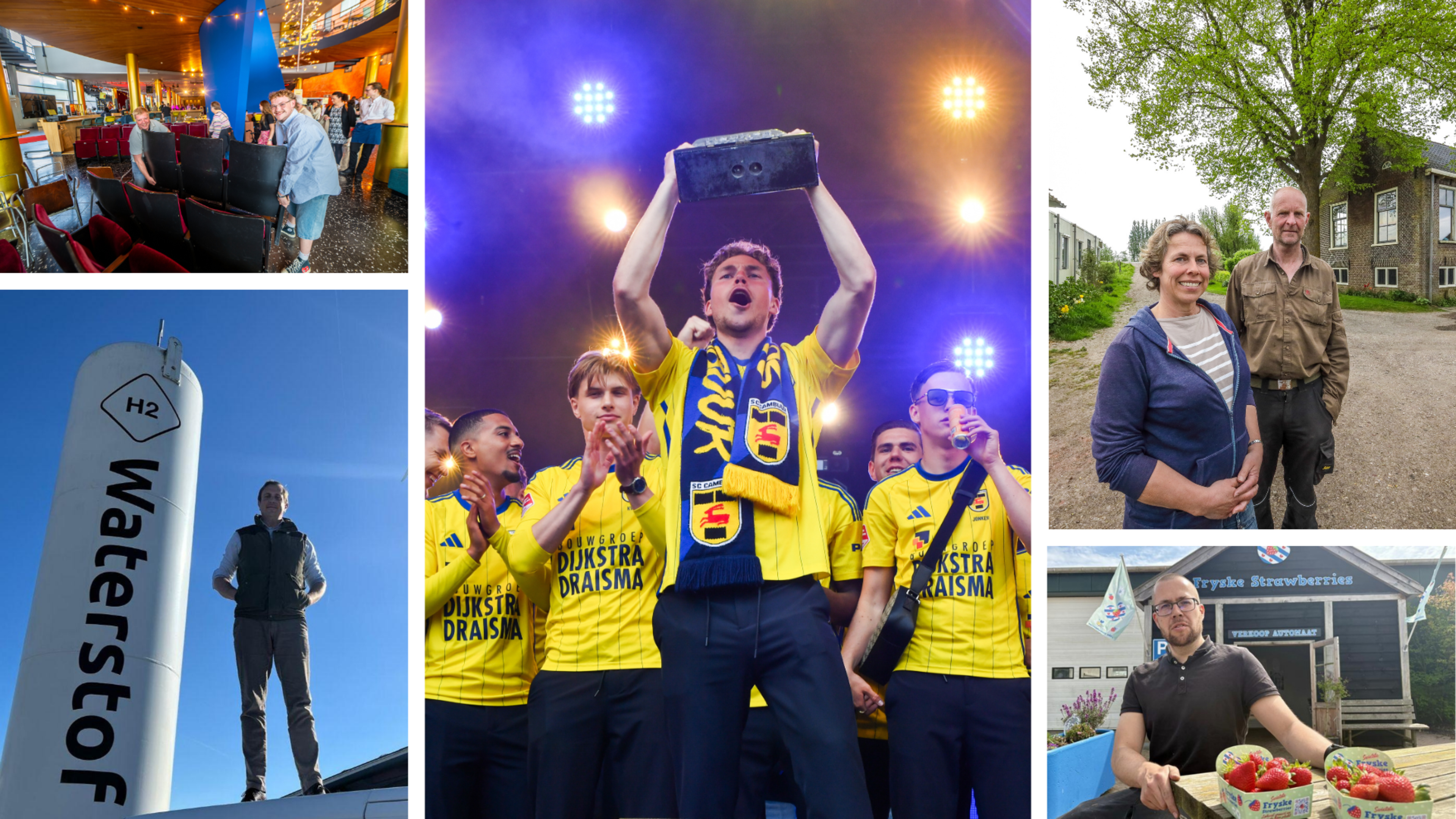 SC Cambuur gehuldigd in Leeuwarden & omrijden voor verse aardbeien uit Berltsum | Nieuws uit Friesla