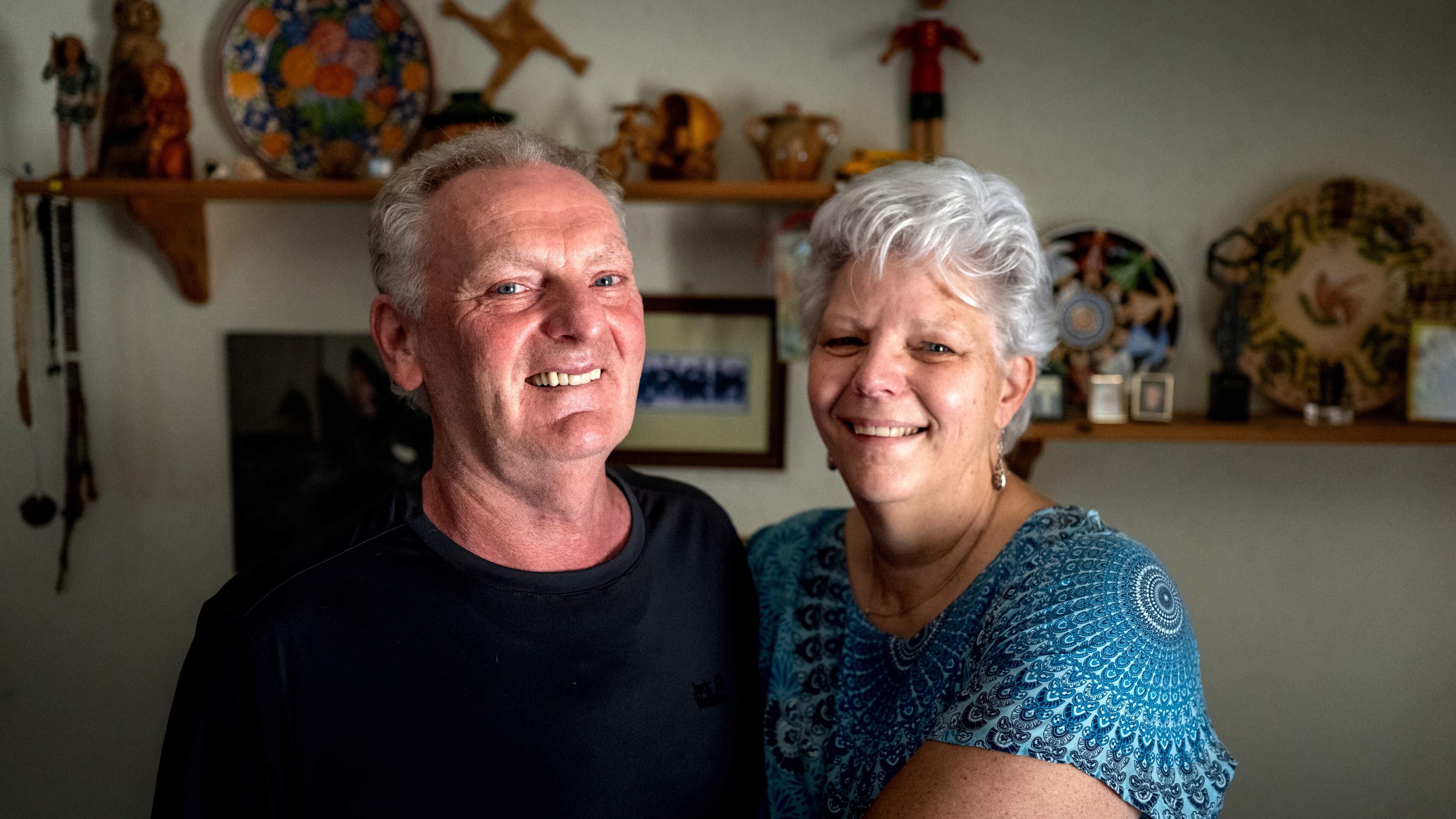 Stella (61) uit Kootstertille zocht een hostel in Jeruzalem en liep de Ierse Brendan (62) tegen het 