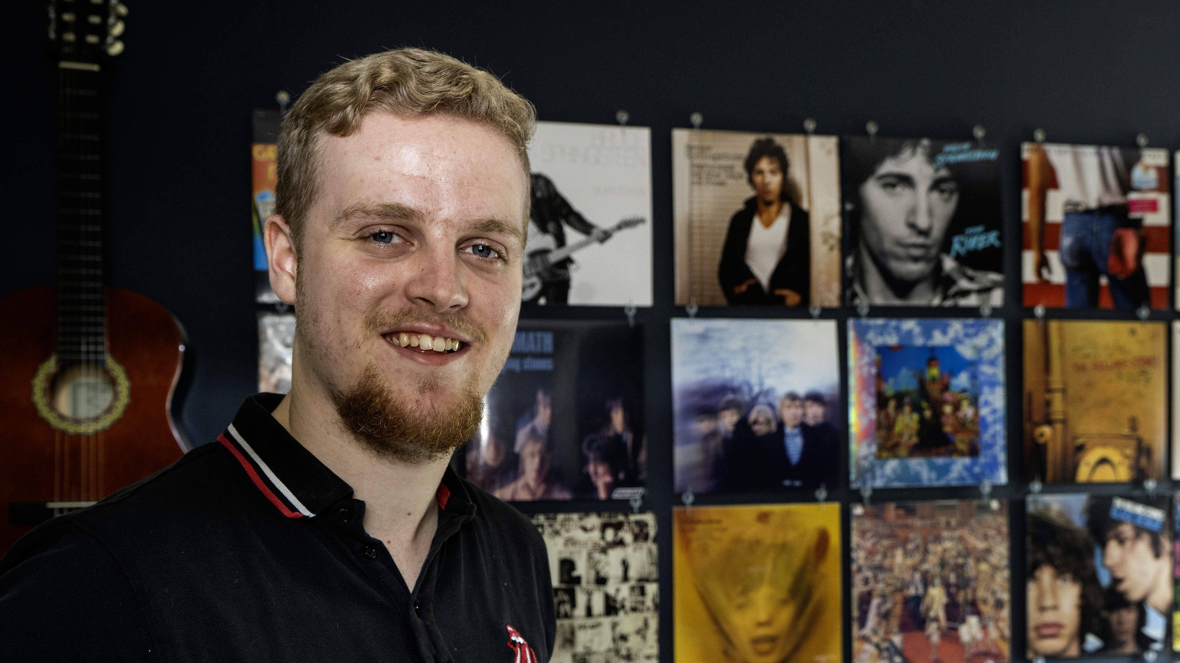 Marnix (22) uit Leeuwarden hoort het nieuwe album van The Rolling Stones al eerder. ’Ik ben de groot