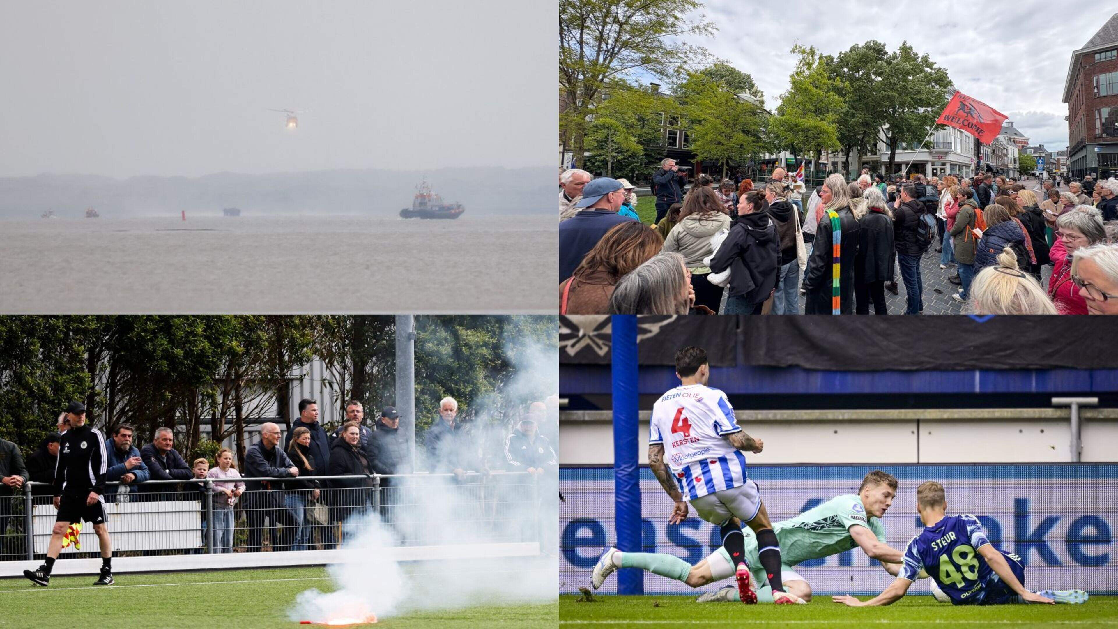 Groep wadlopers gered bij Ameland & Lions’66 schorst speler na slaan grensrechter | nieuws uit Fries